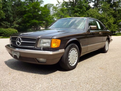 1987 mercedes benz 560 sec  &#034;factory suede interior&#034;