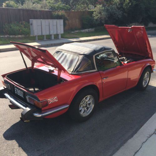 Restored 1974 tr6  -- overdrive and upgrades!  drive it anywhere