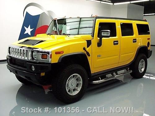 2007 hummer h2 4x4 6-pass heated leather dual dvd 39k! texas direct auto