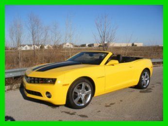 2012 camaro 2lt convertible leather heads up back up camera heated seats