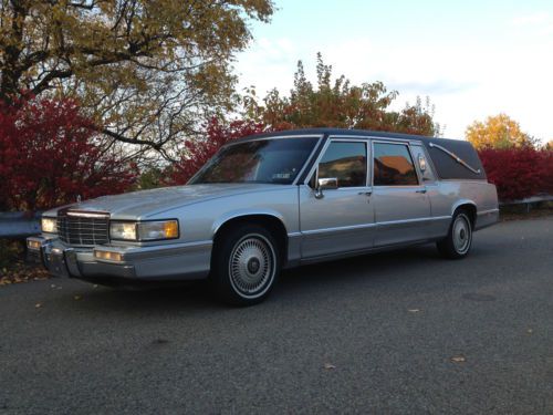1991 cadillac front wheel drive deville fleetwood s&amp;s hearse 51,000 miles