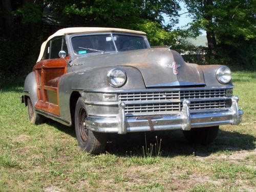 1947 chrysler town and country 2 door convertible very desirable