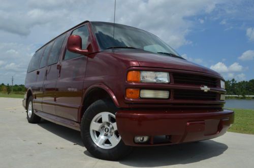 2002 chevrolet express 1500 conversion leather tvs