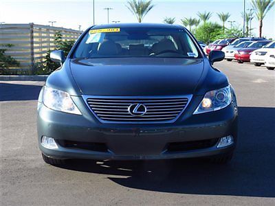 Lexus ls 460 4dr sedan low miles automatic gasoline 4.6l 8 cyl verdigris mica