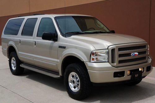 2005 ford excursion limited suv 6.8l v10 gasoline 4x4 3rd row seat rust free