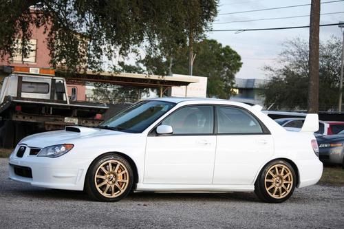 2006 subaru impreza wrx sti white 4dr sedan turbo ej257 bbs brembo brakes tein