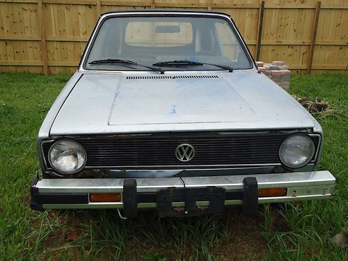 1983 vw rabbit convertible **as is** for parts