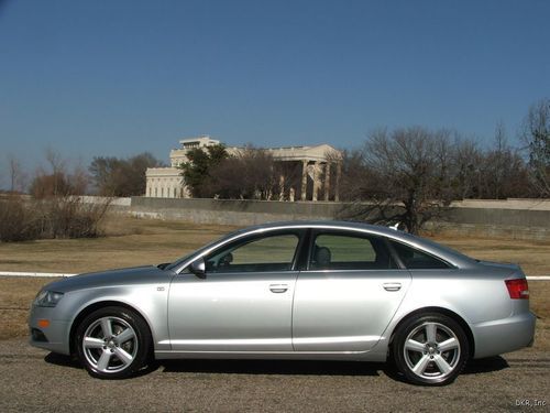 08 a6 3.2 quattro awd s-line silver/blk leather roof bose auto immaculate