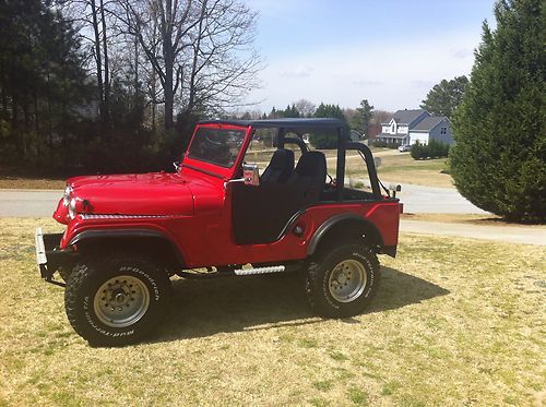Sell used 1966 Jeep CJ5, Open Body, Red, Runs and Drives
