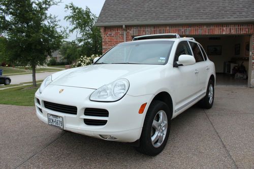 2004 porsche cayenne s white brown leather awd class 3 hitch clean! 91k miles!