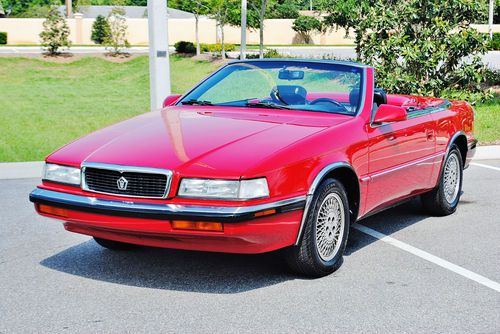 Simply pristine just 23,038 real miles 1991 chrysler tc convertible hard top wow