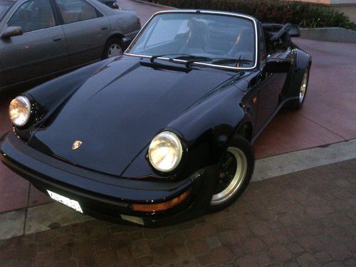 1988 porche 930 turbo cabriolet american edition only 436 made triple black