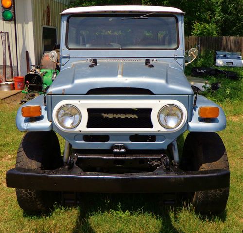 1974 toyota fj40 land cruiser 4x4 4 speed setup for 350 chevy project jeep 74
