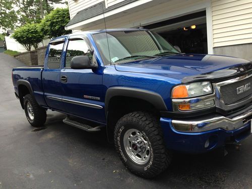 2003 gmc sierra 2500 hd slt extended cab pickup 4-door 6.0l with 8ft fisher plow