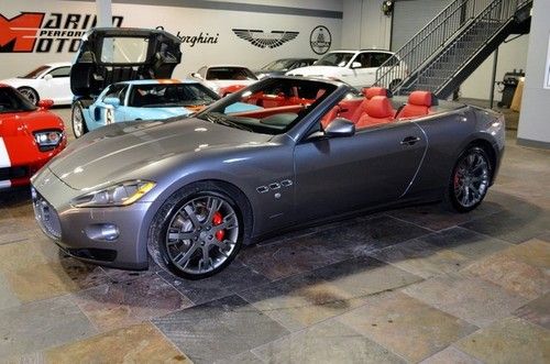 Maserati 4.7l v8 433 hp granturismo auto pdl pwc navigation convertible leather