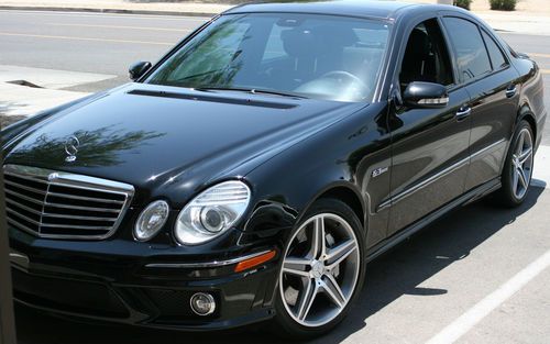 2008 mercedes benz e63 amg - serviced, records, p2 package - black on black