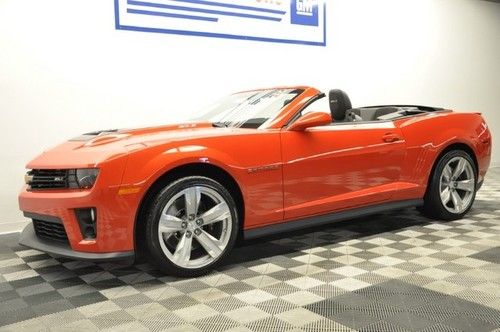 13 zl1 convertible head up navigation supercharged auto orange leather fast new