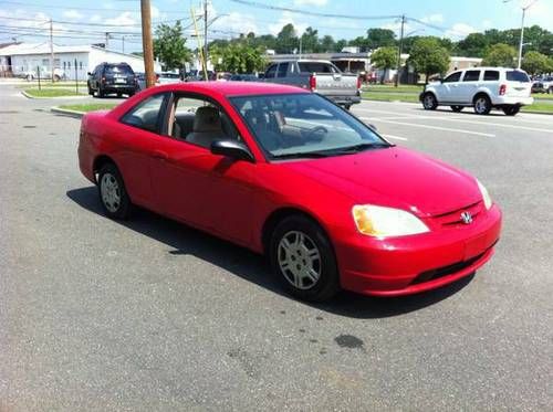 2002 honda civic red coupe engine runs good transmission slip