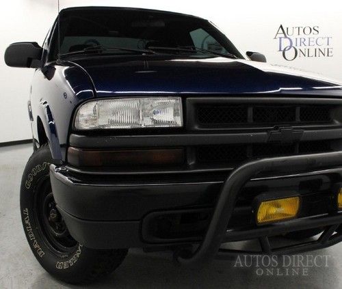 We finance 02 chevy s10 4x4 5 spd ext cab low miles brush guard w/fogs bedliner