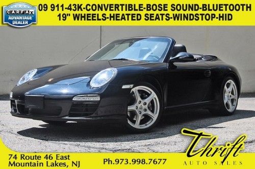 09 911-43k-convertible-bose sound-19 wheels-heated seats-bluetooth-windstop-hid