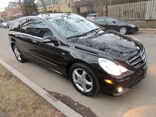 2009 mercedes benz r320 cdi diesel black on black, navigation, rear cam, 4matic