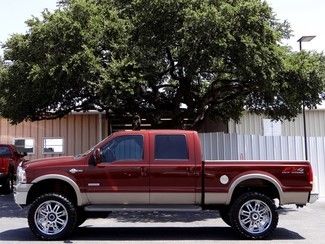 King ranch fx4 6.0l v8 4x4 leather sunroof pro comp lift bully dog dual radio