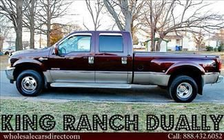 Used ford f 350 king ranch powerstroke turbo diesel 4x4 crew cab pickup trucks