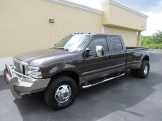 2006 ford f350 4x4 fx4 diesel 6.0 upgrades serviced loaded dually chrome lariat!