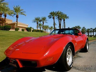 1979 chevrolet corvette factory 4 speed california blue plate l82 no reserve!