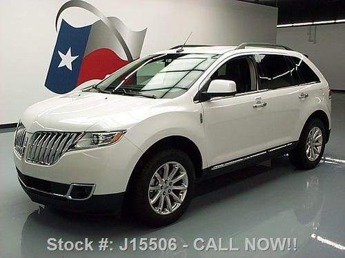 2011 lincoln mkx nav rear cam climate leather 18's 35k texas direct auto