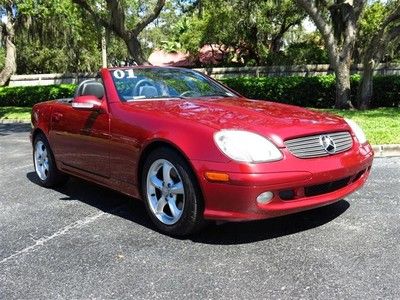 2001 mercedes benz slk320 hardtop convertible 63k miles firedmist red call shaun