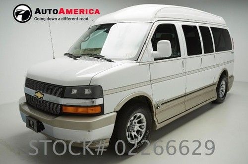 56k low miles chevy express custom van loaded with options and certified