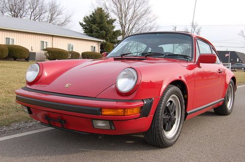 1987 porsche 911 carrera coupe cherry red g50 restored collector cerry red