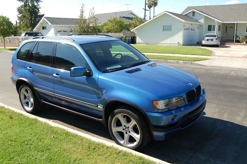 2003 bmw x5 estoril blue 4.6is loaded towing equipped ipod iphone bluetooth
