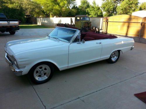 1963 chevy ii nova convertible arizona no rust car! professionally built hotrod!