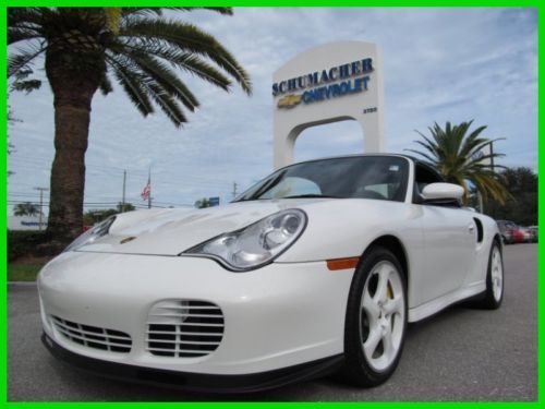 05 white turbo s 3.6l h6 tiptronic s awd convertible *full leather *navigation
