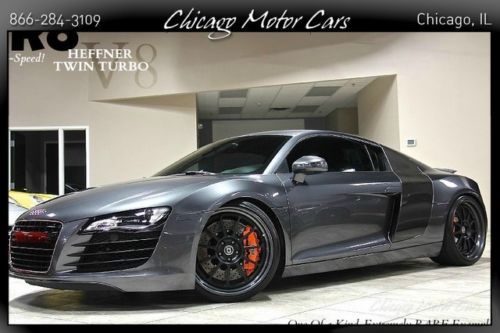 2009 audi r8 4.2l twin turbo coupe 6-speed heffner upgrades hre wheels loaded