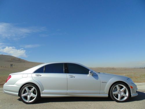 2010 mercedes-benz s63 amg, showroom condition!! silver/black, 23,990 miles!