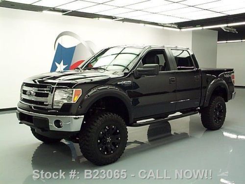 2013 ford f-150 crew 5.0 4x4 lifted 6-pass leather 17k texas direct auto