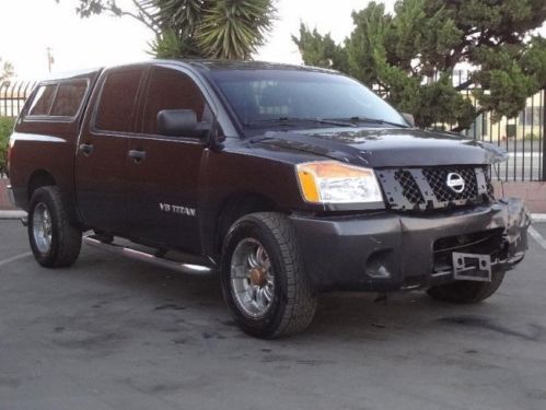 2008 nissan titan crew cab damaged salvage runs! priced to sell export welcome!