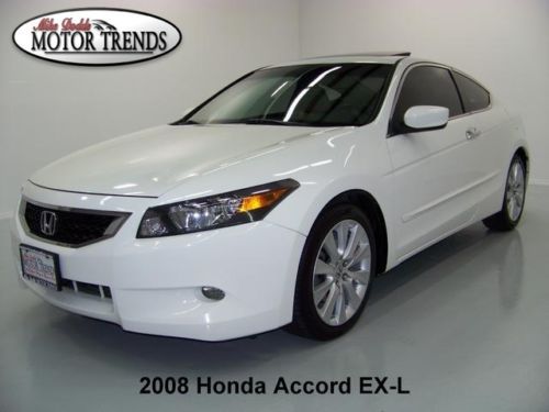 2008 honda accord coupe ex ex-l v6 sunroof leather heated seats dual exhaust 80k