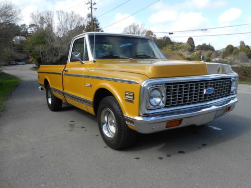 1971 chevy c-10 custom sport truck with cheyenne super package, 4 speed and a/c