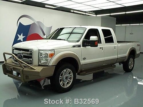 2012 ford f-350 king ranch diesel fx4 4x4 sunroof 37k! texas direct auto