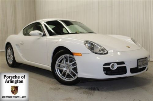 2008 porsche cayman leather 5 speed white black coupe heated seats low miles