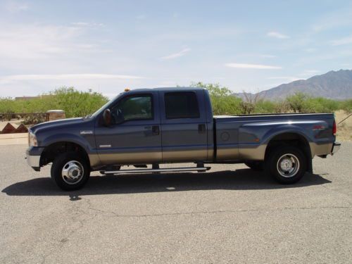 2007 f350 super duty crew cab lariat fx4 two tone blue and gold