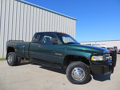 01 ram 3500 slt-laramie 5.9l turbo diesel (leather) 4x4 2-owners carfax tx ! ! !