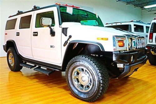 2003 hummer h2 for sale~chrome wheels~u steps~navi~moon~dvd~only 13,087 miles!!!