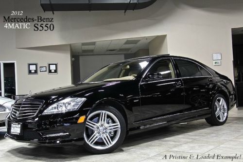 2012 mercedes-benz s550 4matic sedan $114k+msrp sport package driver assistance