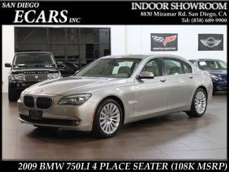750li rear entertainment 4 place seater full options 108k msrp night vision nice