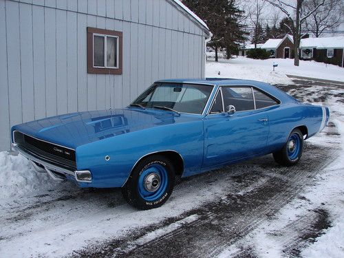 1968 dodge charger 383 excellent restoration, fender tag certi card build sheet